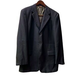 Caravelli Men’s 40R Grey w Stripes 3-button Sports Coat Jacket Blazer